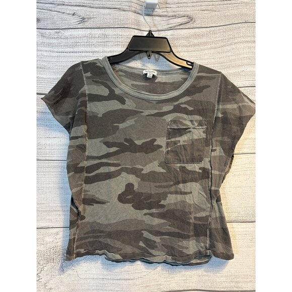 Splendid Camo Print Fluttered Tshirt Size XS - Picture 1 of 2